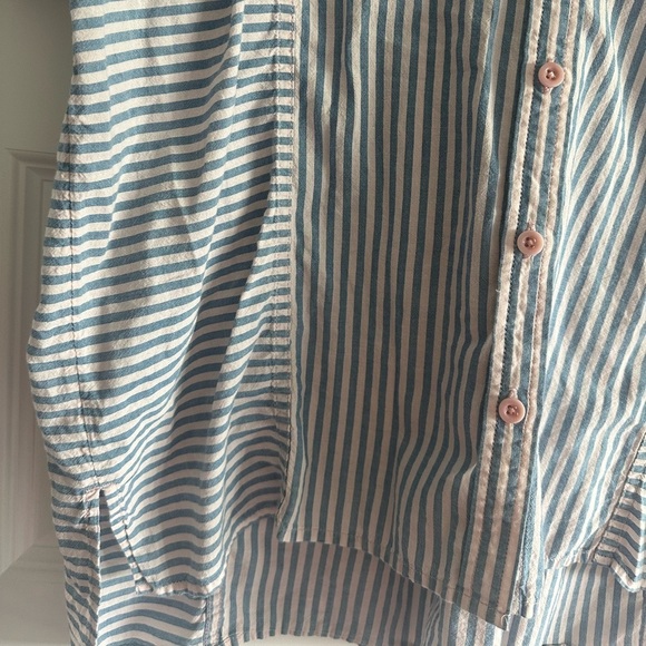 Madewell Lakeline Button-Up Shirt in Stripe-Play - Picture 5 of 11
